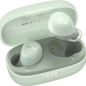 TOZO A1 Mini Wireless Earbuds Bluetooth 5.3 in Ear Light-Weight Headphones Built-in Mic Calls, IPX5 Waterproof, Immersive Premium Sound Connection Headset with Charging Case, 32 Preset EQs via APP