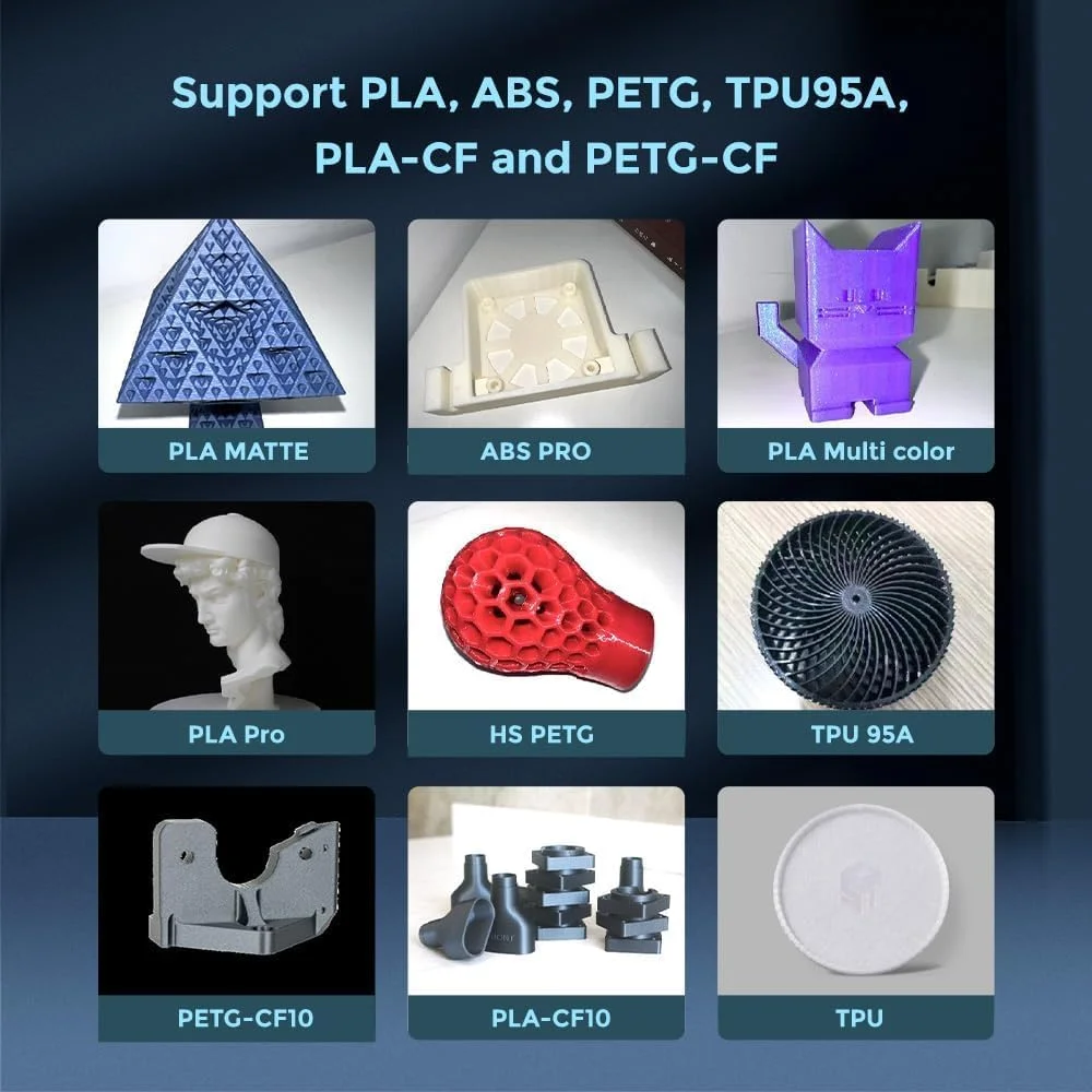 FLASHFORGE Adventurer 5M 3D Printer, Fully Auto Leveling FDM 3D Printer with Max 600mm/s High Speed Printing, Quick Detachable 280°C Nozzle, Vibration Compensation, Printing Size 220 * 220 * 220mm - Image 2